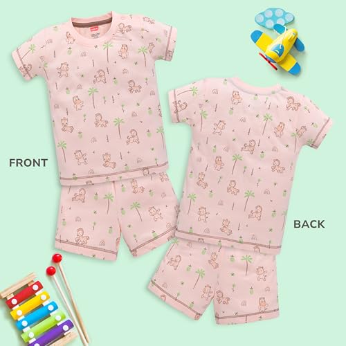 Image of LuvLap Baby Boys Regular Fit 100% Cotton Half Sleeves Boys T-Shirts and & Shorts Set Pack of 3