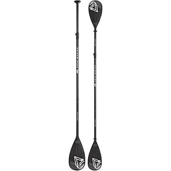 Aqua Marina 2-in-1 iSUP and Kayak DUAL-TECH Aluminium 3-Piece SUP Paddle 4-Piece Kayak Paddle Black/White Length 175-236 cm SUP Paddle