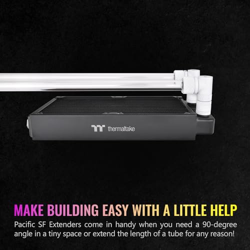 Image of Thermaltake Pacific SF Female to Male 20mm Extender White /DIY LCS /Fittings CL-W392-CU00WT-A