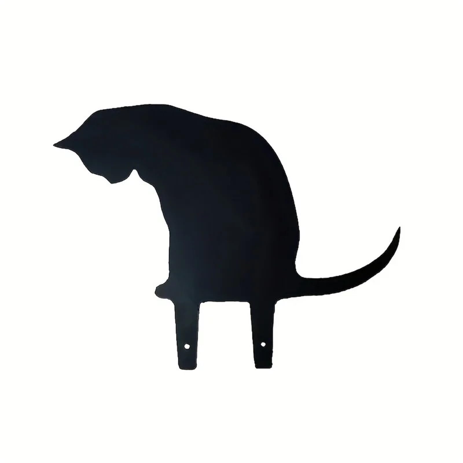 AFDHVTKLDR Garden Decorative Silhouette Black Cat Garden Stake Metal Silhouette Cutout Outdoor Animal Statue for Yard Decoration