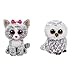 Ty - TY37190 - Beanie Boo's - Peluche Kiki Chat 15 cm & TY37201 - Beanie Boo's - Peluche Owlette Hibou 15 cm