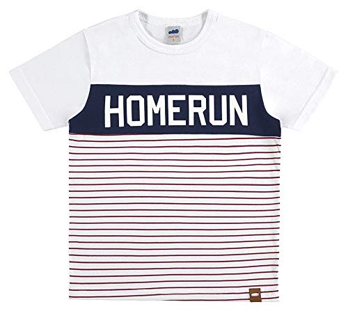 Camiseta Infantil Homerun Branca - Marlan