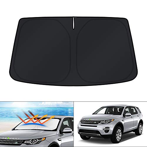 KUST Windshield Sun Shade for Land Rover Discovery Sport 2014-2019 Accessories Custom Fit Sunshade Foldable Window Sun Visor Protector Blocks UV Rays Keep Your Car Cooler
