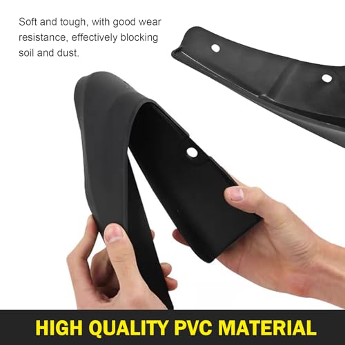 Image of 2 PCS Tire Rear Trim, Fender Modification for Enhanced Protection, Guards Auto Car Accessories, Universal for Most Cars SUVs and Trucks (Black #8.27 x 12.6In)