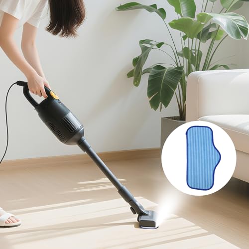 lasuroa 3stk Dampfreiniger Mikrofaser Ersatztücher für Dupray Neat Dampfreiniger, Wiederverwendbar & Waschbar Dampfmop Ersatzpads Langlebig Bodenreinigungstuch für Hartholz Fliesen Teppich (Blau)