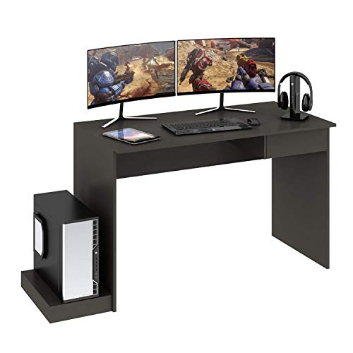 Mesa Gamer para Computador 1 Gaveta Fellicci Grafite