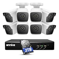 Sistema Sicurezza ANNKE 5MP Con 4 Telecamere - Visione Notturna A Colori, Riconoscimento Persone/Veicoli