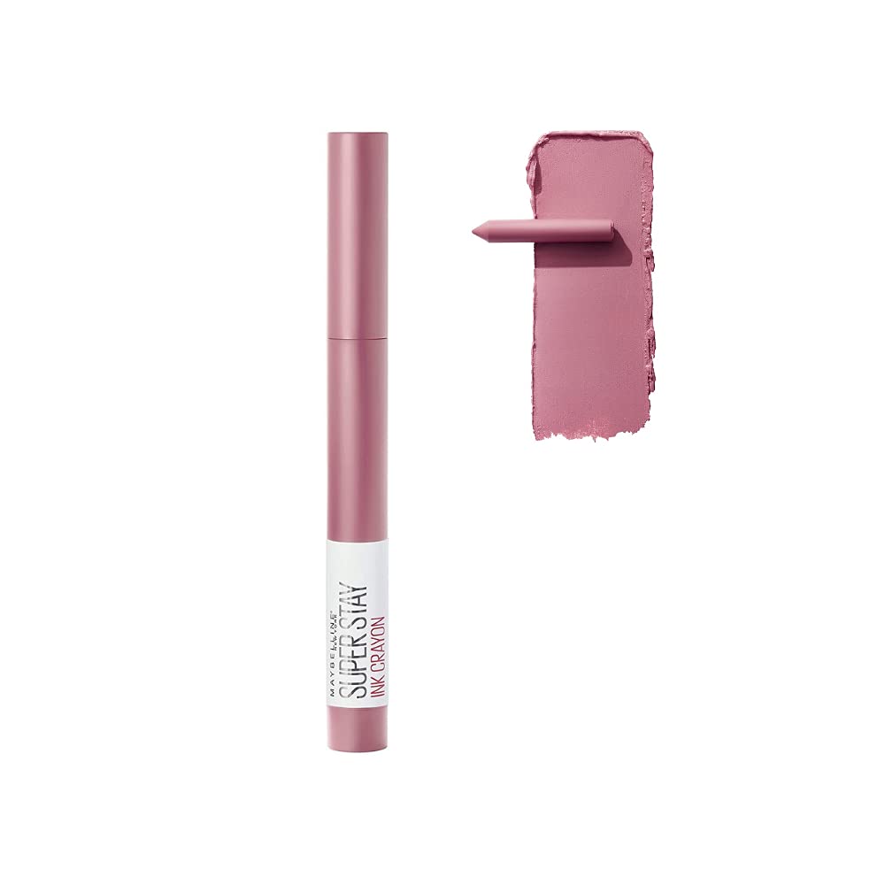 MaybellineLipstick Superstay Matte Ink Crayon, Longlasting With Precision Applicator, 30 Seek Adventure, 1 Count, Pack Of 1