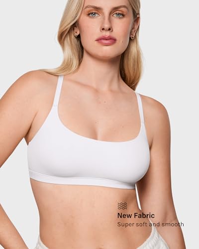 Image of INLYRIC Women's Inbarely Soft Racerback Bralette - Wireless Full Coverage No Padding Unlined Bralette