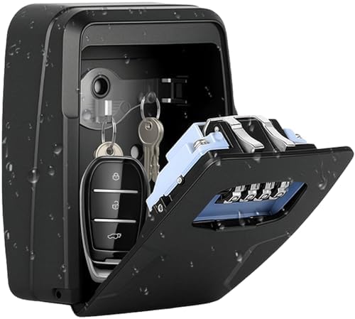 Extra Large Key Boxes Wall Mounted, Diyife Key Lock Box Outdoor f...