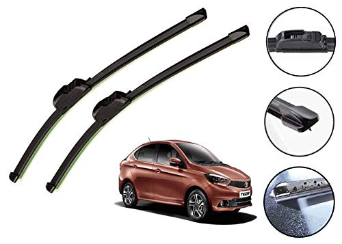 Image of Auto Hub Car Wiper Blades Compatibility With TATA Tigor - Set of 2 Pcs (D-22,P-16)