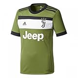 3-Streifen an den Schultern adidas Kinder Juventus Turin Ausweichtrikot Replica, Cragrn/Black, 140