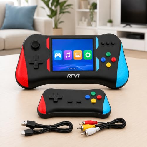 Image of X7M 500 in 1 Retro Handheld Gaming Console | 3.5 Inch Big Display Portable Video Game with TV Support, Built-in Classic Games, 2 Player Mode for Kids & Family Fun ,Best Gift for Kids