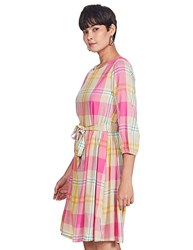 Image of Max Women's Printed Short Sleeves Midi Dress
