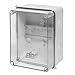 Aufputz Schalkasten IP55 Verteilerkasten 158x118x97 transparent Gehäuse TH35