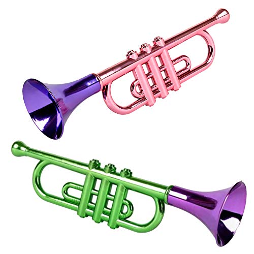 Kicko Metallic Trumpet 2 Pack, 13.5 inch Multi in Pakistan