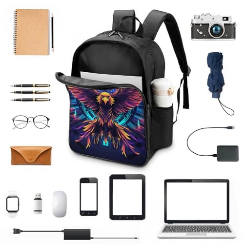 Mochila preescolar Eagle impermeable con relieve 3D y correas para niños 4