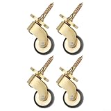 Construction en laiton : fabriquées à partir de laiton massif avec une finition brossée élégante, ces roulettes offrent durabilité et élégance pour vos besoins de meubles.