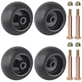 CheeMuii 753-04856A Lawn Mower Deck Wheels Kit 4 Pack 5 Inch Mower Deck Wheels Replace for 753-04856A 734-3058B 738-3056 Fit for Most 42' 46'' 48'' 50' 52'' and 54' Mower Deck