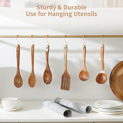 Airesly 6 Pack S Hooks Heavy Duty Brass & Copper Gold S Hooks thumb #2