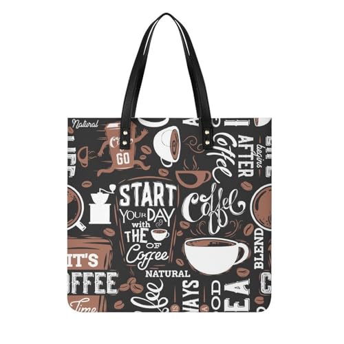 Sac cabas café grand format résolvant le manque de place des femmes actives