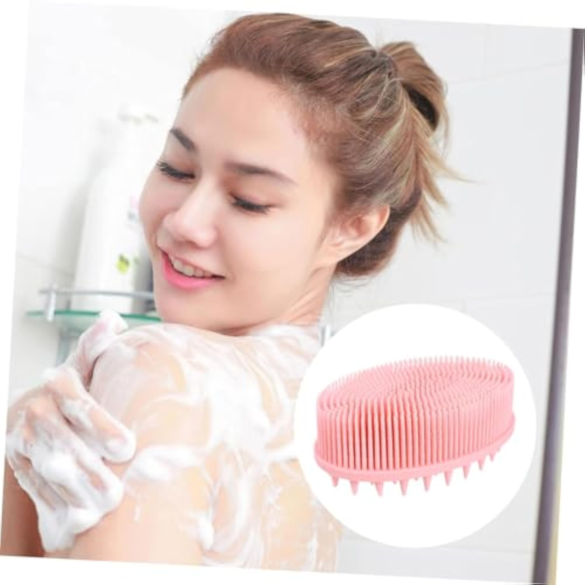 Silicone Bath Brush for Gentle Exfoliation
