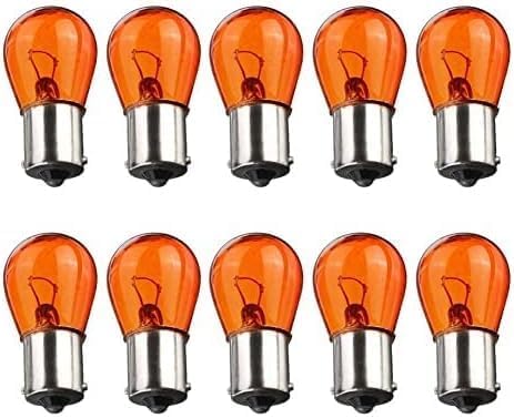 Branded Long Lasting Replacement Bulbs for Cars, Vans, Vehicles - PACK OF 10 (581 12V 21W BAU15S | Indicator Bulbs)