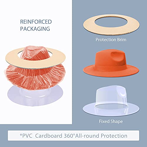 Image of Womens & Mens Fedora Hats, Wide Brim Fedora Hats for Women Men