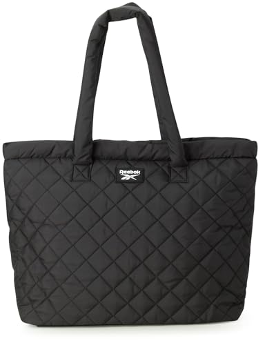 Reebok Bolsa de mano para mujer, ligera, acolchada, para gimnasio, para el trabajo, viajes y uso diario, Beatrice acolchada negra, Talla única, Beatrice/Lilith Tote Reebok Bolsa de mano para mujer, ligera, acolchada, para gimnasio, para el trabajo, viajes y uso diario, Beatrice acolchada negra, Talla única, Beatrice/Lilith Tote