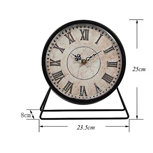 SWHONG Clocks for Living Room,Vintage Table Clock,Mantel Clocks for Living Room,Easy to Read, Black - Image 2
