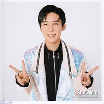 Amazon.co.jp: Snow Man 公式生写真 ましかくフォト（目黒蓮）CD210056