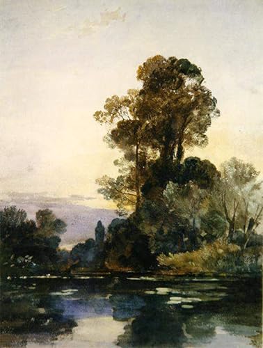 Árboles altos de William Muller lienzo de 60x90cm para pared