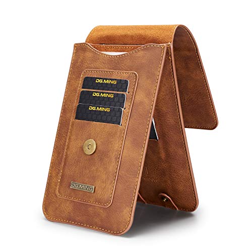Étui en cuir véritable de qualité supérieure DG. MING compatible Samsung Note10+ et Galaxy A20S - 5