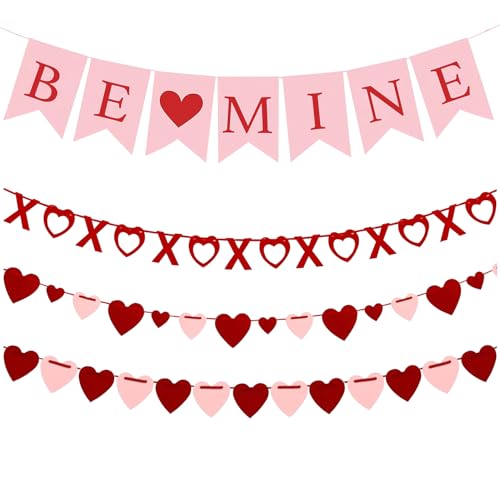 Valentines Day Decorations Set with BE MINE...
