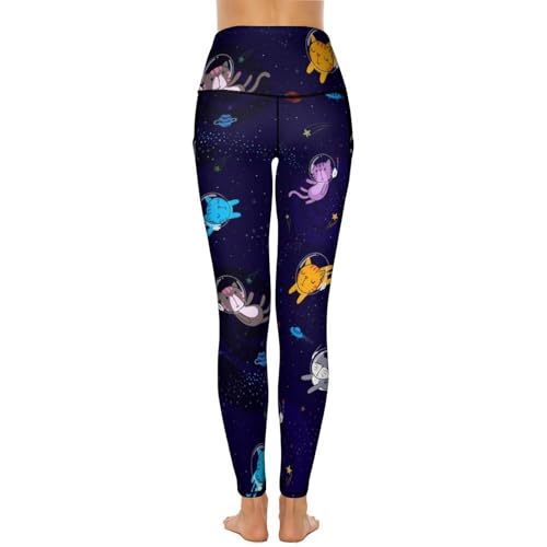 Pantalon de sport chat spatial pour running et gym en S - 3