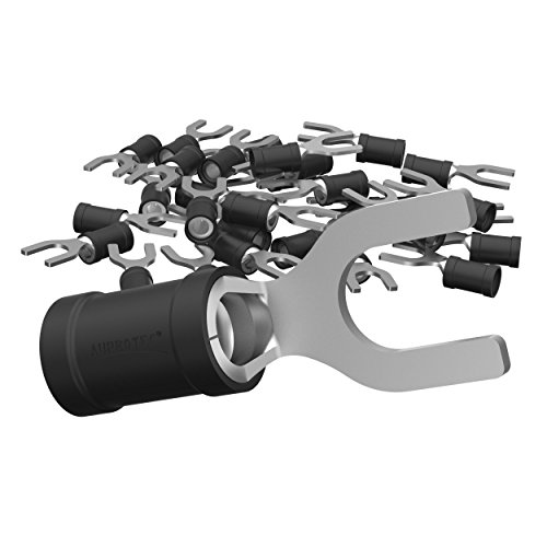 Tornillos de horquilla de Auprotec, de 0,5-6,0 mm² y diámetro de orificio M3-M8, conector de cable PVC parcialmente aislado SV hecho de cobre estañado