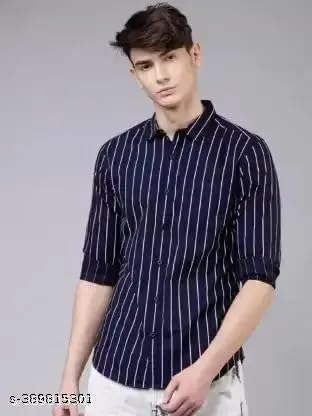 Image of Men's Cotton Casual Shirt, Brown, Full Sleeves, Regular Fit