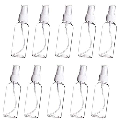 Preisvergleich Produktbild Nachfüllbare Sprühflasche für Nebel Transparente kleine Wasseraufbereiter aus Kunststoff für Küche, Reisebad und Reinigung, 5er-Pack