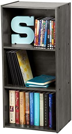 Iris Ohyama, Wooden Cabinet with Shelves / Bookcase / Side Furniture / Basic Storage Shelves, Easy Assembly, Modular, Design, Office, Living Room, Bedroom - Basic Storage Shelf - CX-2 - Brown