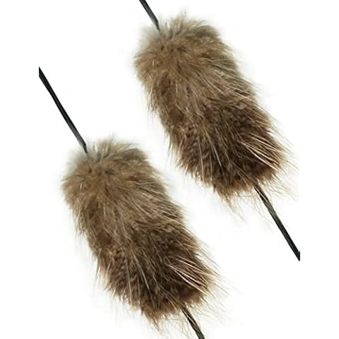 longbowmaker Archery String Silencer Bow Stabilizer Beaver Balls Bowstring Silencer for Recurve Bow Traditional Hunting Bow Cover