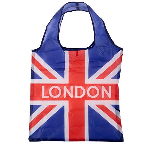 HoitoDeals 1 Pcs Handy Fold Up Shopping Bag with Holder For Grocery Storage Item