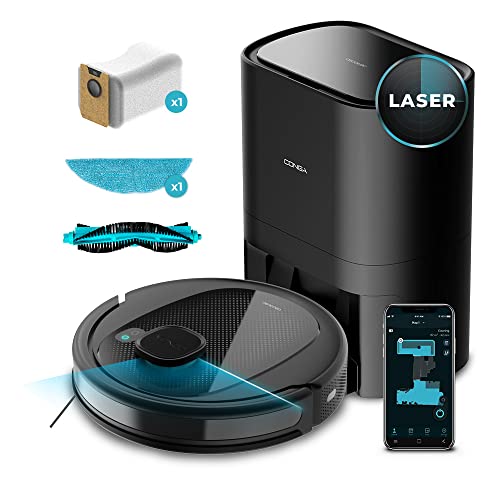 Cecotec Robot Aspirador Conga 7490 Eternal Home Genesis. iTech Laser Eye, 4en1, Room Plan, Base-SmartClean, 3000 Pa, Fregado, 110 Minutos, 8 Modos, Bolsa 2 L Cecotec Robot Aspirador Conga 7490 Eternal Home Genesis. iTech Laser Eye, 4en1, Room Plan, Base-SmartClean, 3000 Pa, Fregado, 110 Minutos, 8 Modos, Bolsa 2 L