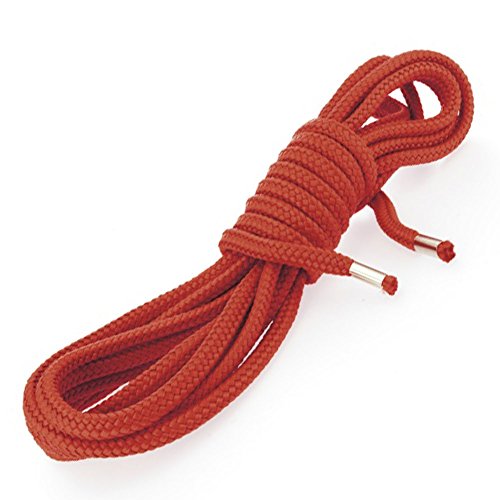 Corde bondage doux rouge 10m Rimba pour initiation et ligotage
