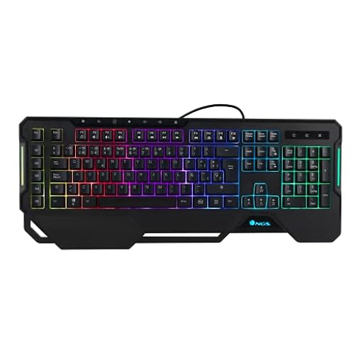 NGS GKX-450- Teclado Gaming de Membrana con Luces RGB, QWERTY Italiano, Programable, 19 Teclas Multimedia, Cable 1,8m, Negro | Ya disponible en tu tienda friki favorita! En mundofriki.es!