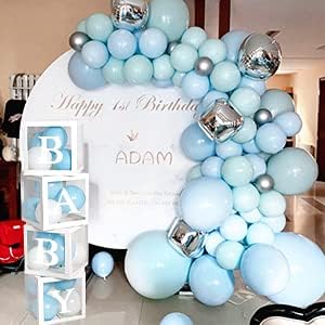 Baby Shower Balloon Boxes, 4Pcs Baby Boxes with 52 Letters(2 sets of A-Z) - Image 4