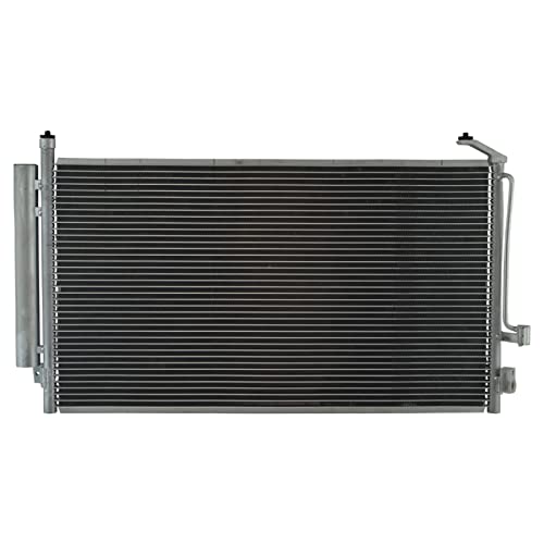 Image of TRQ Air Conditioning A /C Condenser Receiver Drier Compatible with 2003-2008 Subaru Forester SU3030126 SU3030132