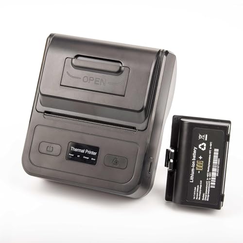 Mini Impressora Termica Portatil de Recibos 80mm Bluetooth Android IOS Goldensky GS-MP80M