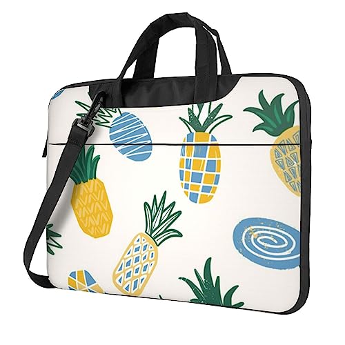 Sacoche ordinateur imprimé ananas idéale pour vos déplacements urbains et le bureau