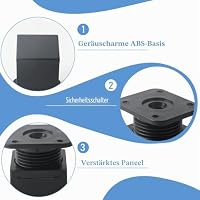 8 Stück Möbelfüße Verstellbar eckig Höhe 60 mm Höhenverstellbare Möbelfüße – Ansicht 3