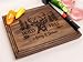 Personalized Cutting Board, Custom Wedding, Anniversary or Housewarming Gift Idea, Wood Engraved Charcuterie, for Couples and Friends, Wild Deer Design 109
